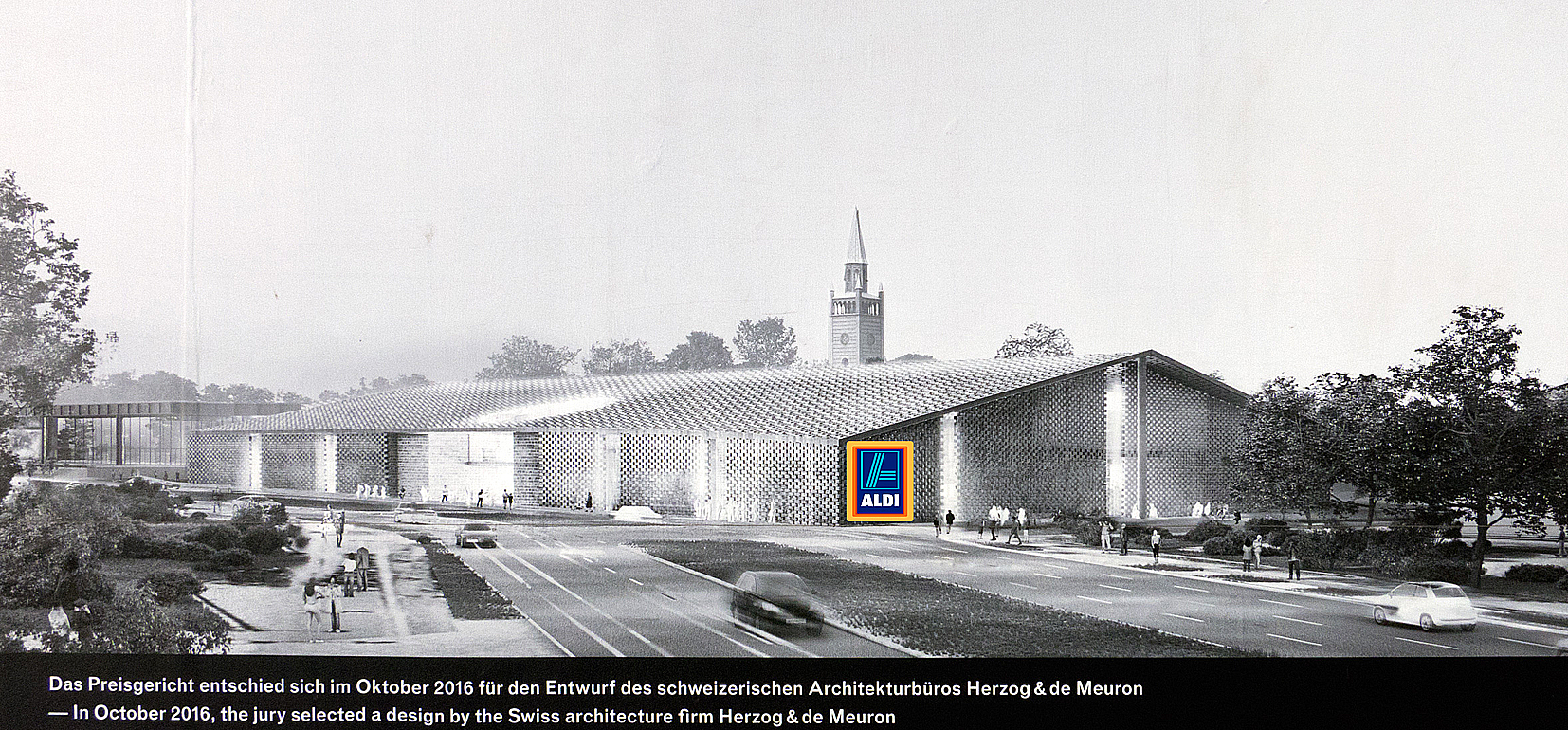 Collage zum Entwurf von Herzog & de Meuron