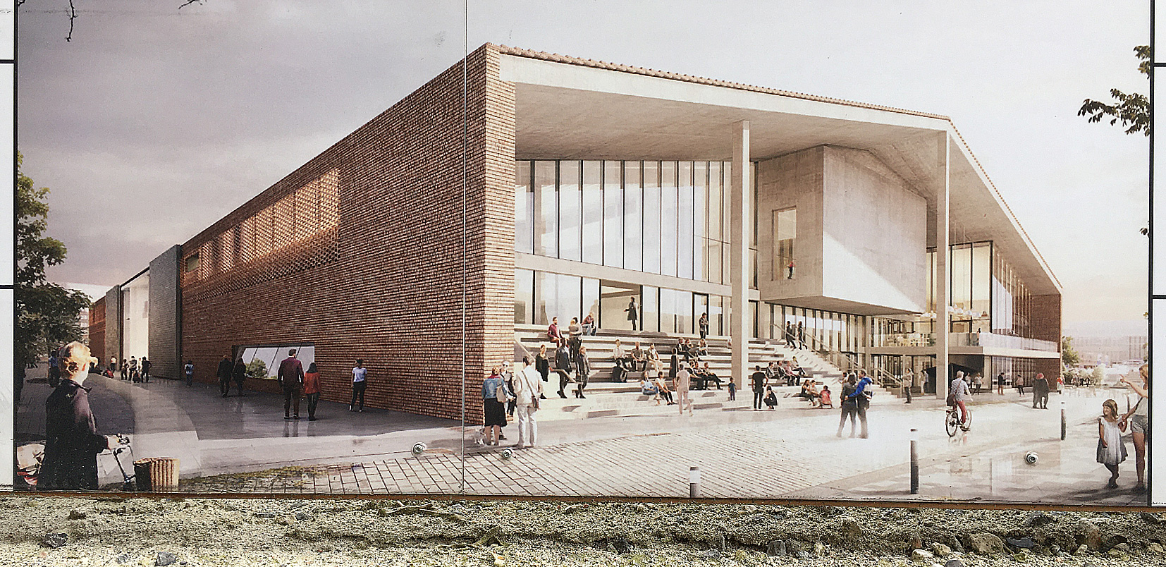 Bauzaun-Info zum Entwurf aus dem Jahr 2021